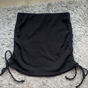 WORN ONCE: Timing Ruched Mini-Shirt